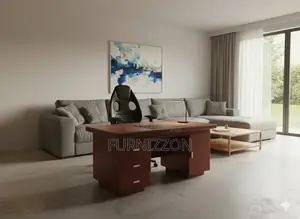 1.4m Wooden Office Workstation With Built-in Storage