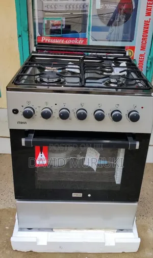 Mikas Standing Cooker, 60cm X 60cm, 3 Gas Pool Jet Burners 1 Electric