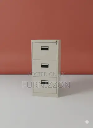 Modern 4-Drawer Metallic Office Storage Cabinet