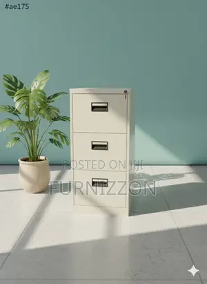 Sleek 4-Drawer Metal Storage Cabinet for Offices