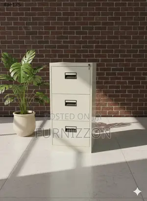 Modern 3-Drawer Steel Office Storage Unit