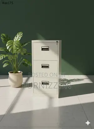 Heavy-Duty 3-Drawer Metal Office Cabinet