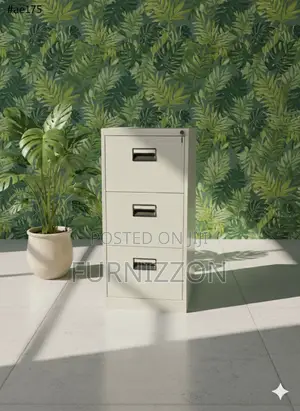 Compact 3-Drawer Metal Office Cabinet