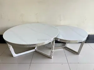 Modern Marble-Top Vanity Stools