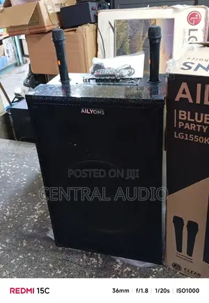 Ailyons Lg 15inch Portable Powered Speaker