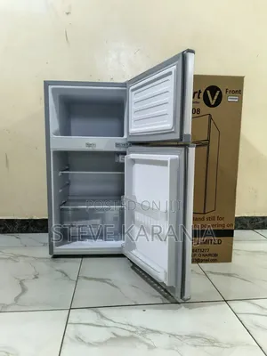 Double Door Mini Fridge With Top Mounted Freezer