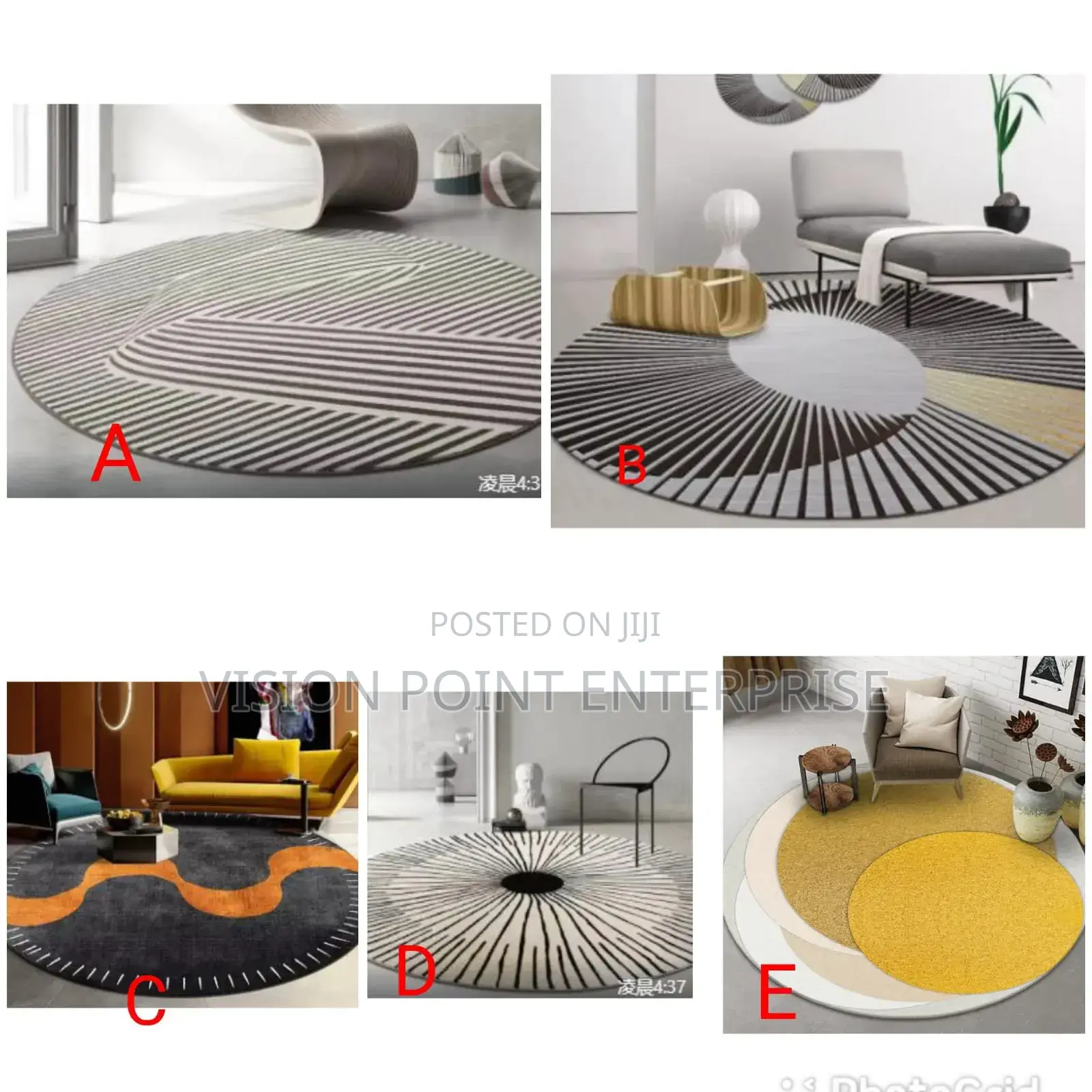 Modern Minimalist Round Rugs
