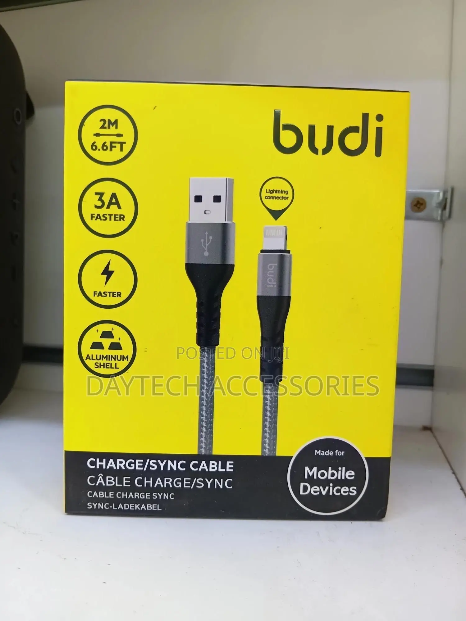 Budi 2m iPhone Usb Cable - Fast Charging