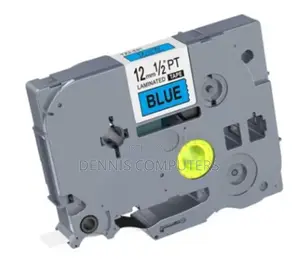 Brother 12mm X 8m Black on Blue Label Tape
