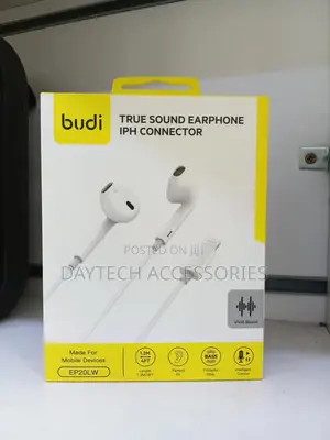 Budi Ep20l Earpods With Lighting Connector Earphones for iPhone