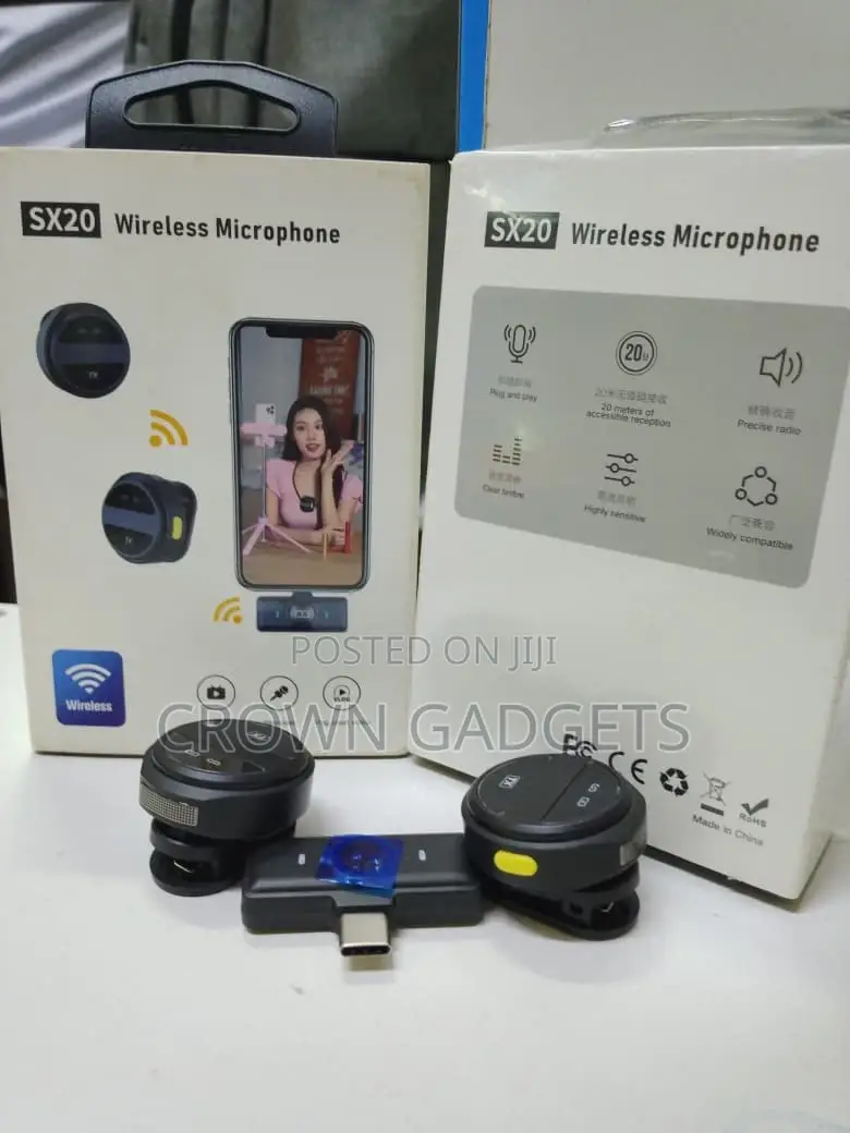 Sx20 2.4g Wireless Microphone for Vlogging Interviews
