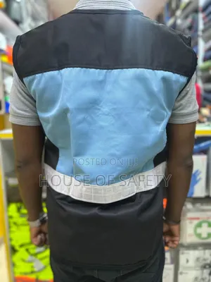 2 Colours Piped Sleeveless Jackets