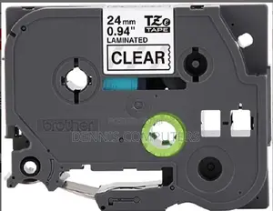 Brother 24mm X 8m Black on White Label Tape