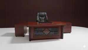 Sleek 1.2m L-Shaped Antique Desk for Executives