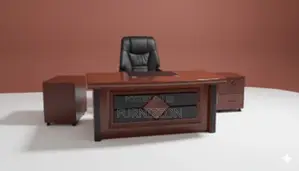 Compact 1.2m L-Shaped Wooden Executive Desk