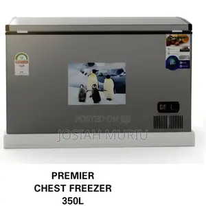 Premier 350 Litres Chest Freezer (Silver)