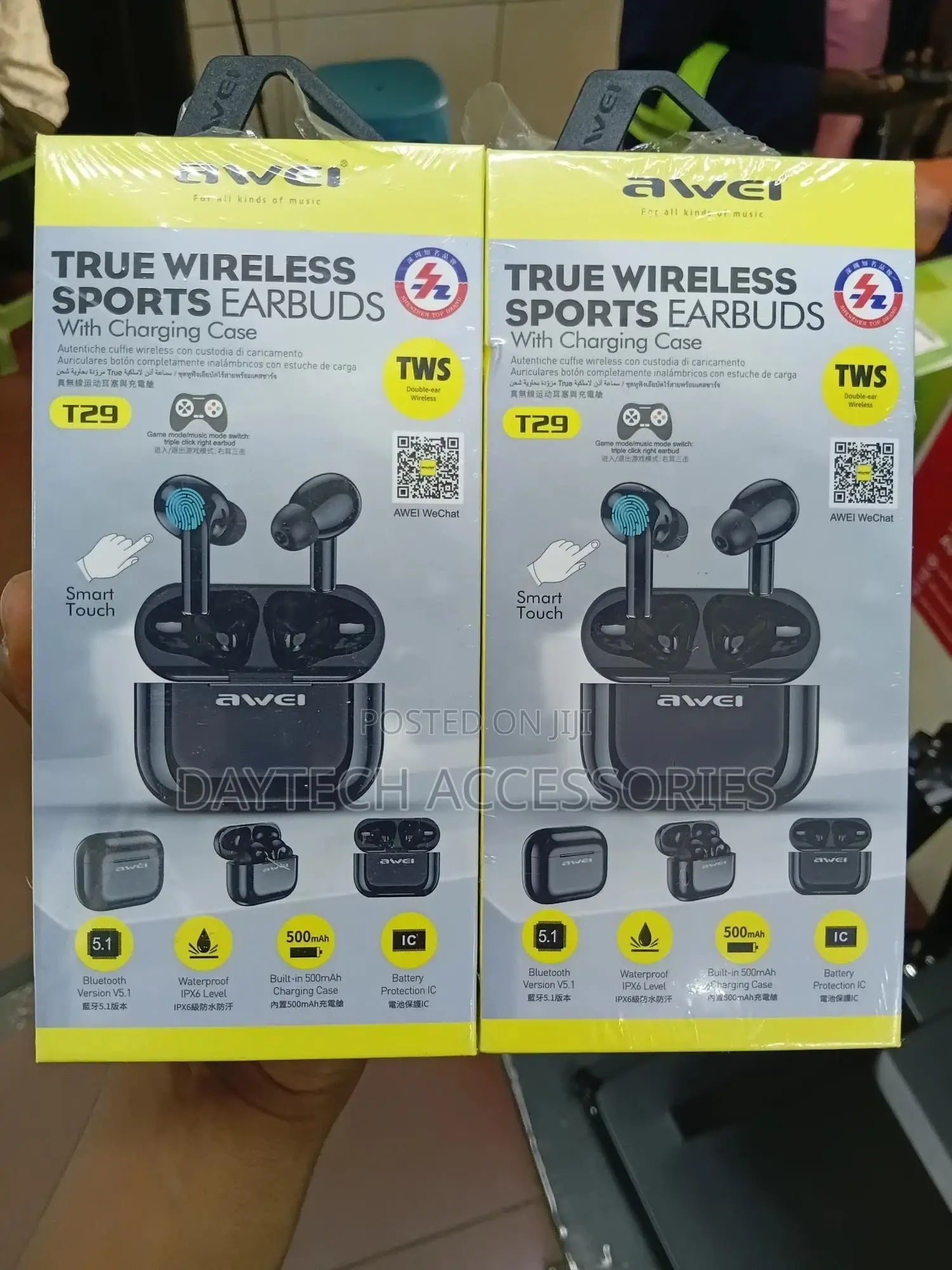 Awei T29 True Wireless Earbuds Bluetooth 5.0