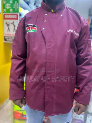 Maroon Chefs With Small Side Pockets