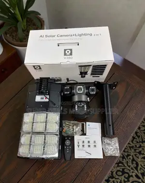 Plug and Play 12mp 4g Solar CCTV Camera With Solar Street Light