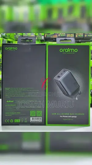 Oraimo Hypergan 65 Ocw-7652u+116cc *65w Gan Laptop* Charger