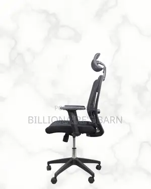 Ergonomic Work Chair — Posture Support, Adjustable Headrest