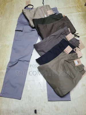 Quality Casual Side Pocket Hard Khaki Open Cargo Pants Waist 30_40