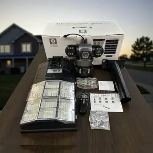 Long Term Reliability 12mp 4g Solar Camera With Solar Street Light