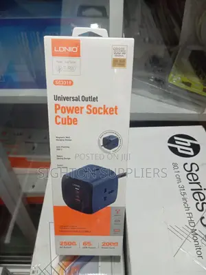 6 in 1 Power Socket Adapter Desktop Charger Sc3319