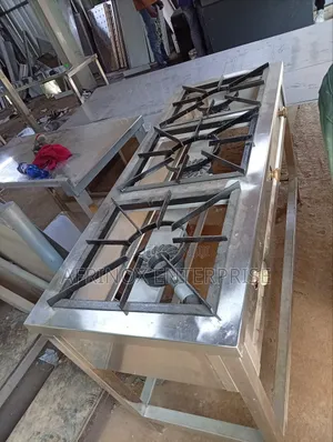 Commercial Three Burner Gas Cooker