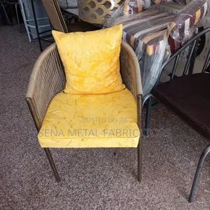 Mustard Woven Chair for Restaurant and Outdoor Use.