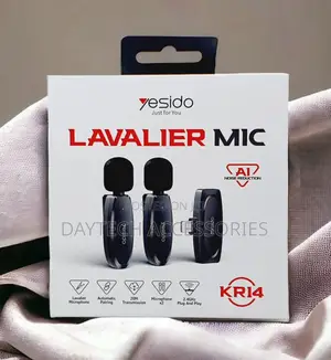 Yesido Kr14 Wireless Lavalier Mic With Ai Noise Reduction for iPhone.