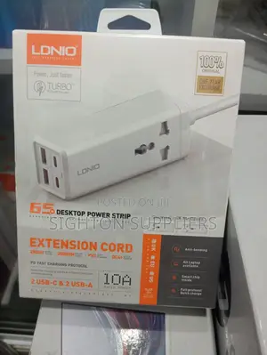 Ldnio 65w Multifunction Universal Power Adapter Sc1418
