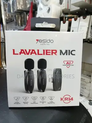Yesido Kr14 Dual Wireless Lavalier Microphone With Lightning Receiver