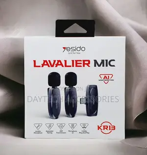 This Is a Yesido Kr13 Dual Wireless Lavalier Microphone System.