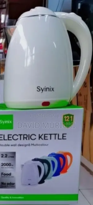 Syinix 2.2litres Electric Kettles White Colour