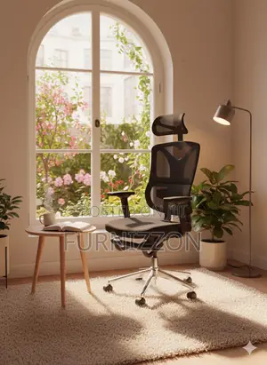 Professional Black Mesh Office Chair With Headrest