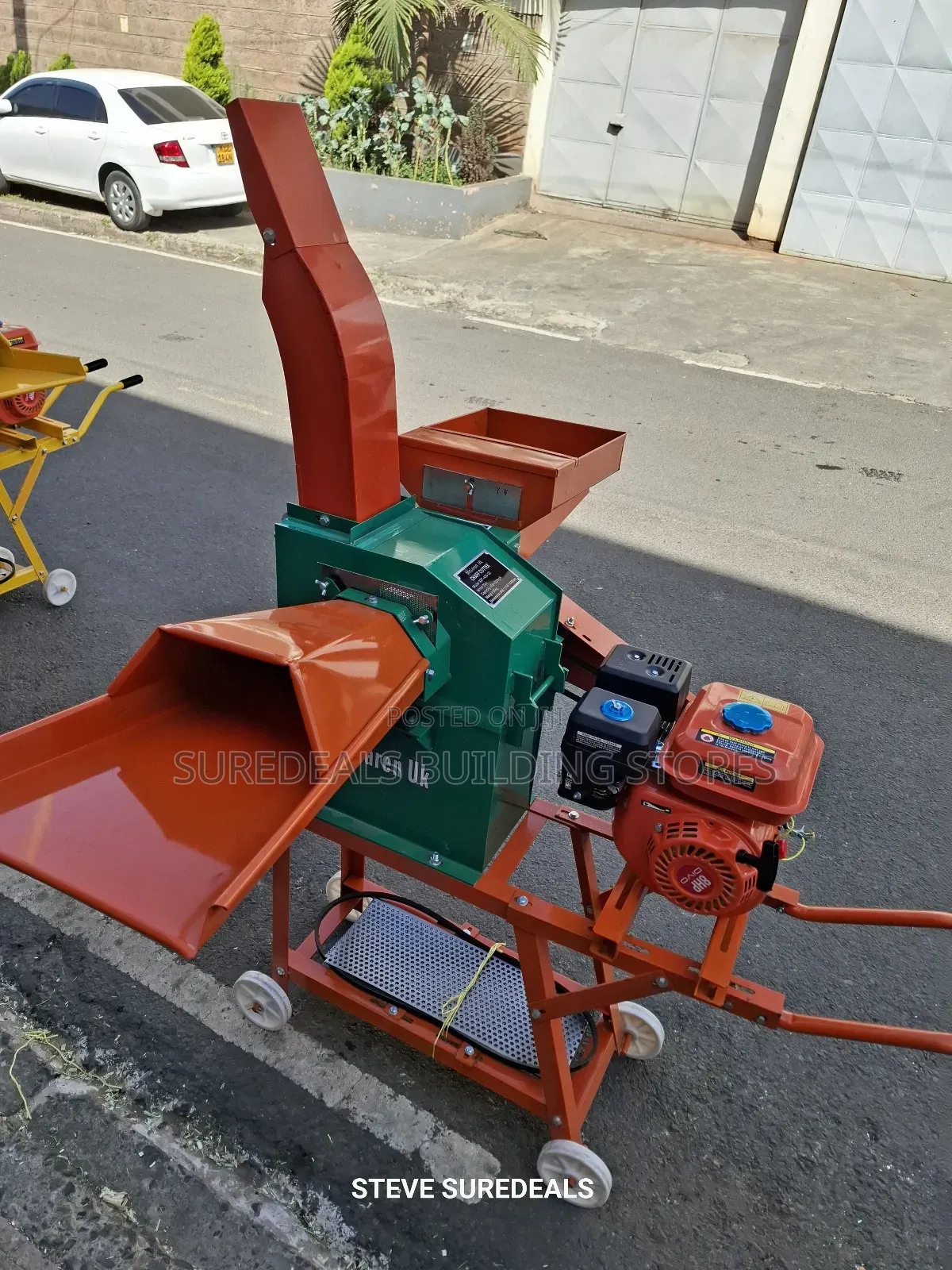 Feed Chopper / Chaff Cutter With 8hp Gasoline Engine