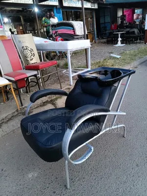 Black Shampoo Sink Salon Chair