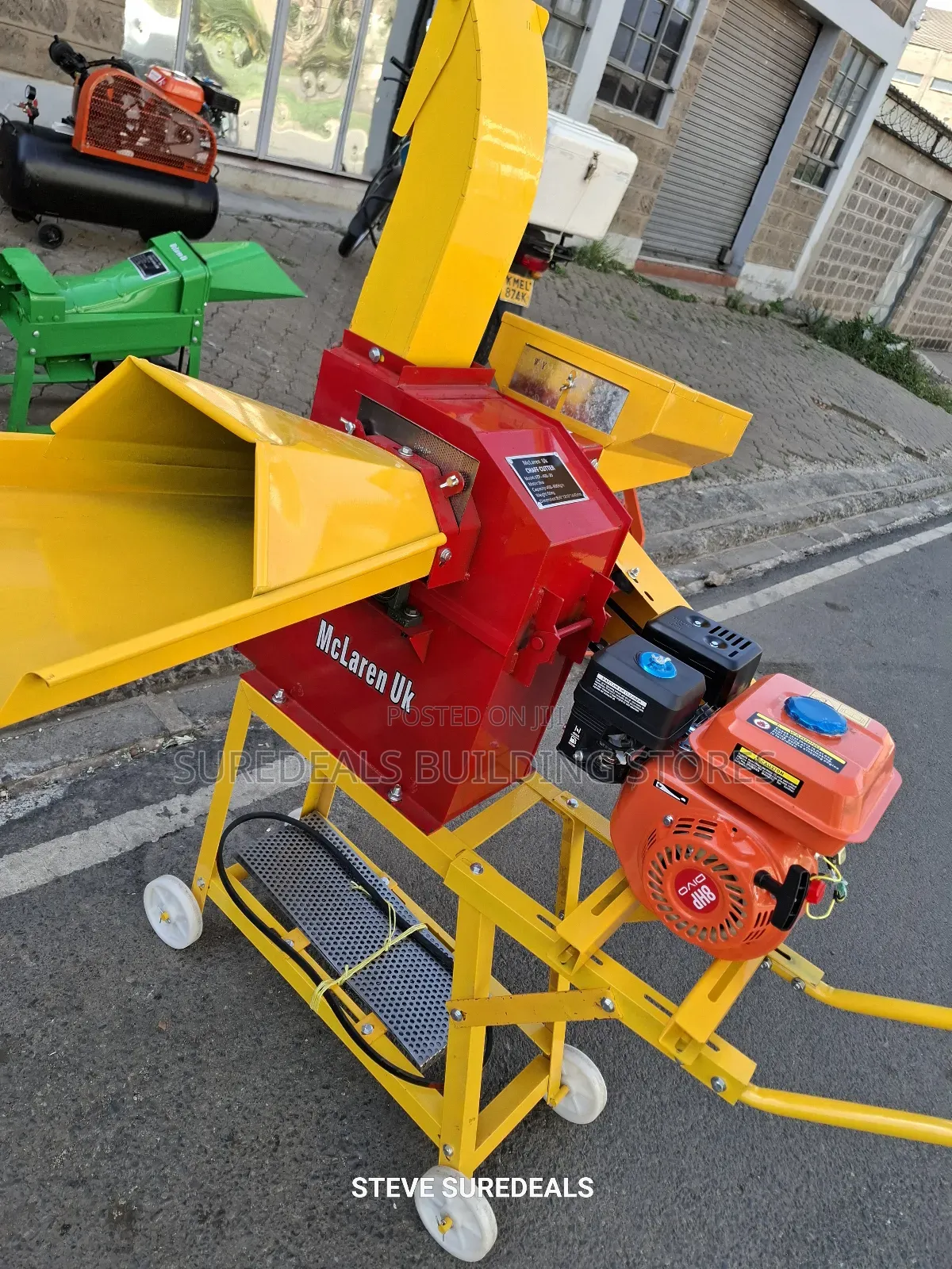 Multipurpose Feed Chopper Machine With 8hp Petrol Engine.
