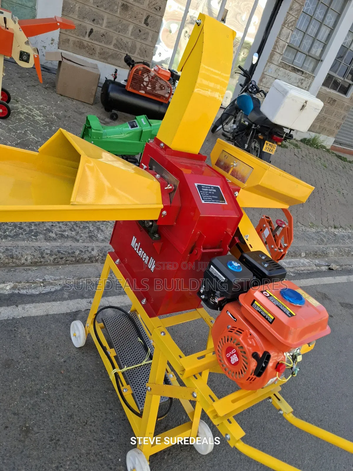 Multipurpose Feed Chopper Machine With 8hp Petrol Engine.