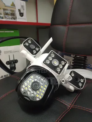 Electric Camera Wifi Model Triple Lens Alarm Siren and Ethernet Port
