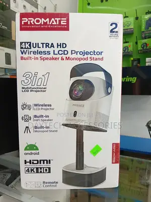 This Is a Promate Beamer-A250 Ultra Hd Wireless LCD Projector.
