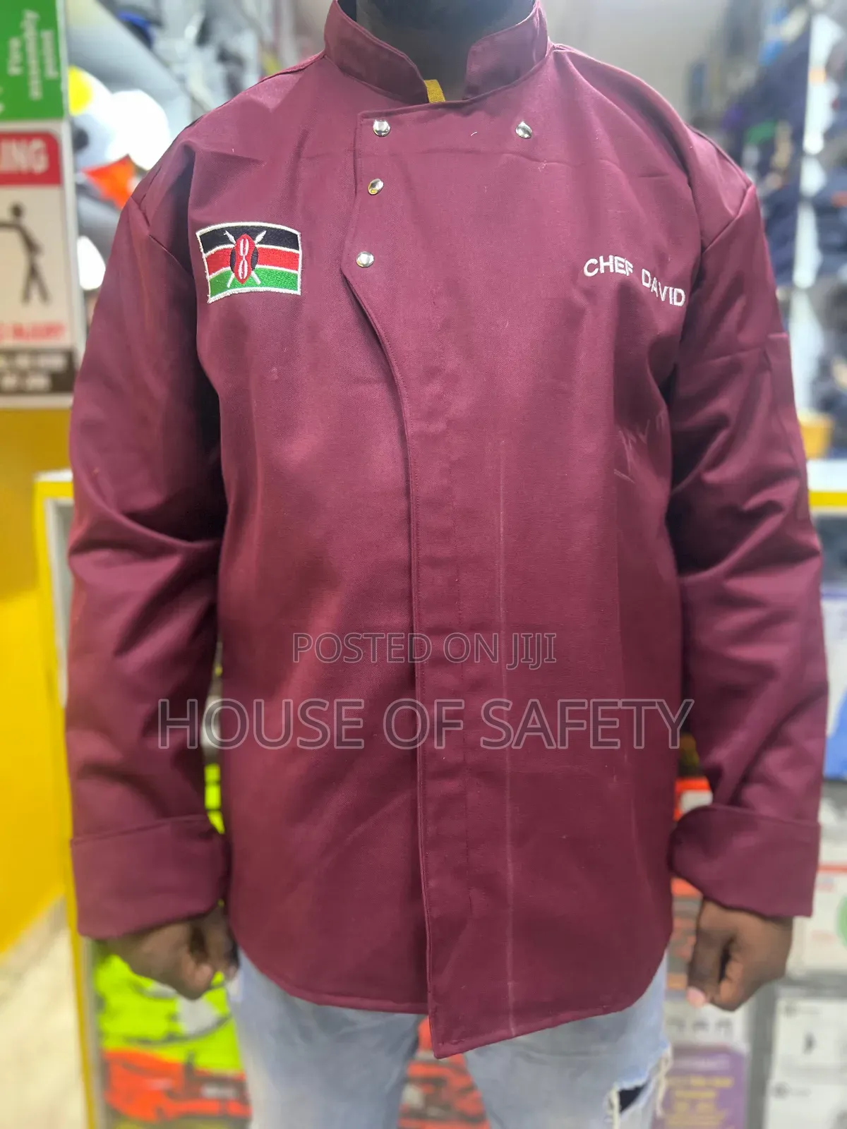 Durable Weavemaroon Chef Coats