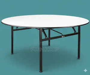 Premium 1.5 Meter Wooden Round Foldable Table