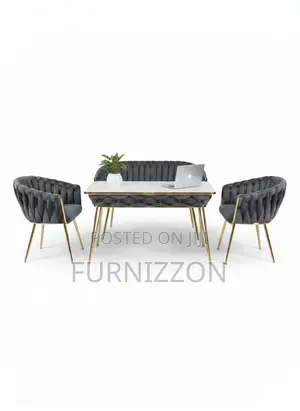 Luxury Marble Dining Set With Chester Chairs