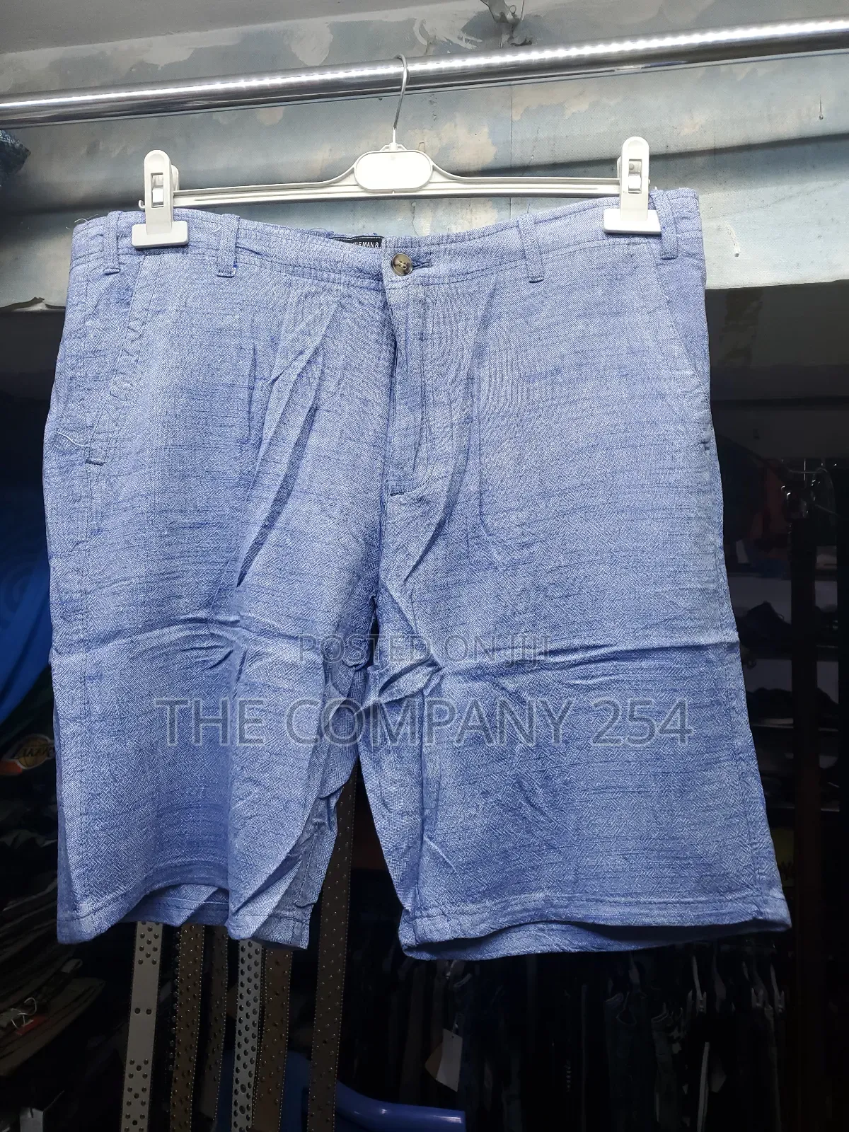 Quality Cotton Men Casual Plain Linen Shorts