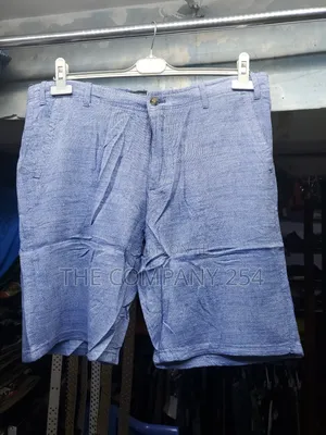 Quality Cotton Men Casual Plain Linen Shorts