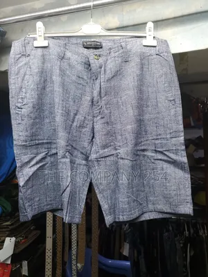 Quality Cotton Men Casual Plain Linen Shorts