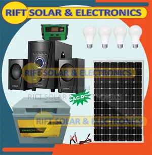 120 Watts Solar Full Kit - 100ah Battery - 2.1ch Sub Woofer System