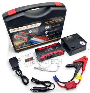 12v Jump Starter With Air Compressor 150 Psi and Led Light for Car